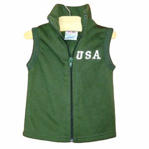 Double Trouble Hunter Green USA Vest 12 Months NEW